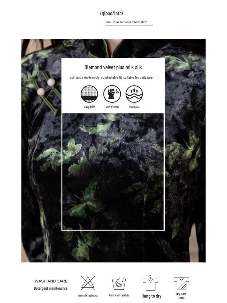 Exquisite 2025 New Chinese Cheongsam: Elegant Retro Dress for Women