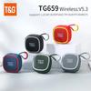 T&G Mini Wireless Powerful IPX4 Waterproof Bluetooth Speaker TWS Bluetooth 5.3 Sound Box HIFI Loudspeaker Support TF Card Radio
