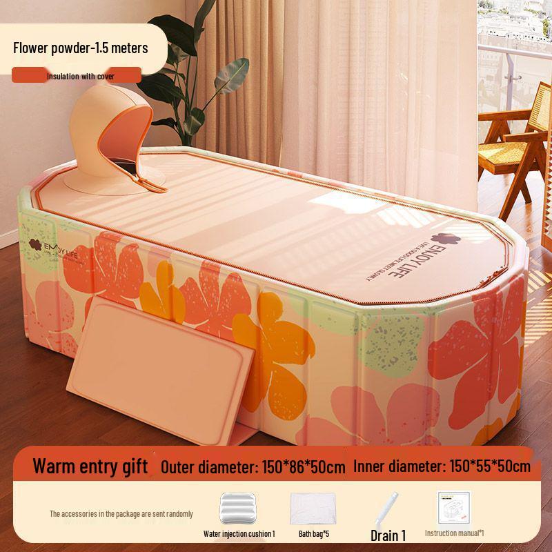 Foldable Full Body Soak Tub for Adults – Double Person Bath & Shower Bathtub