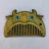 12 Zodiac Green Sandalwood Baby Comb – Engravable Wooden Craft for Children's First Birthday Gift