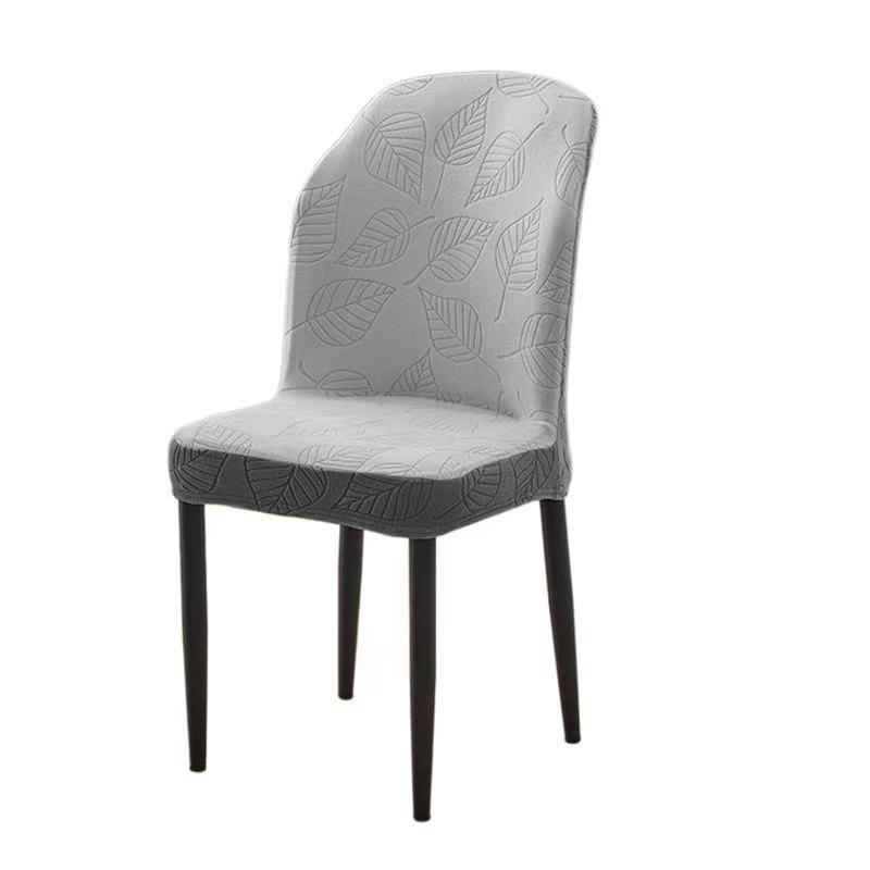 Jacquard Fan-shaped Chair Cover Cover Backrest Integrated Universal All-inclusive Dining Table and Chair Cover Prevent Cat Scratching and Thickening