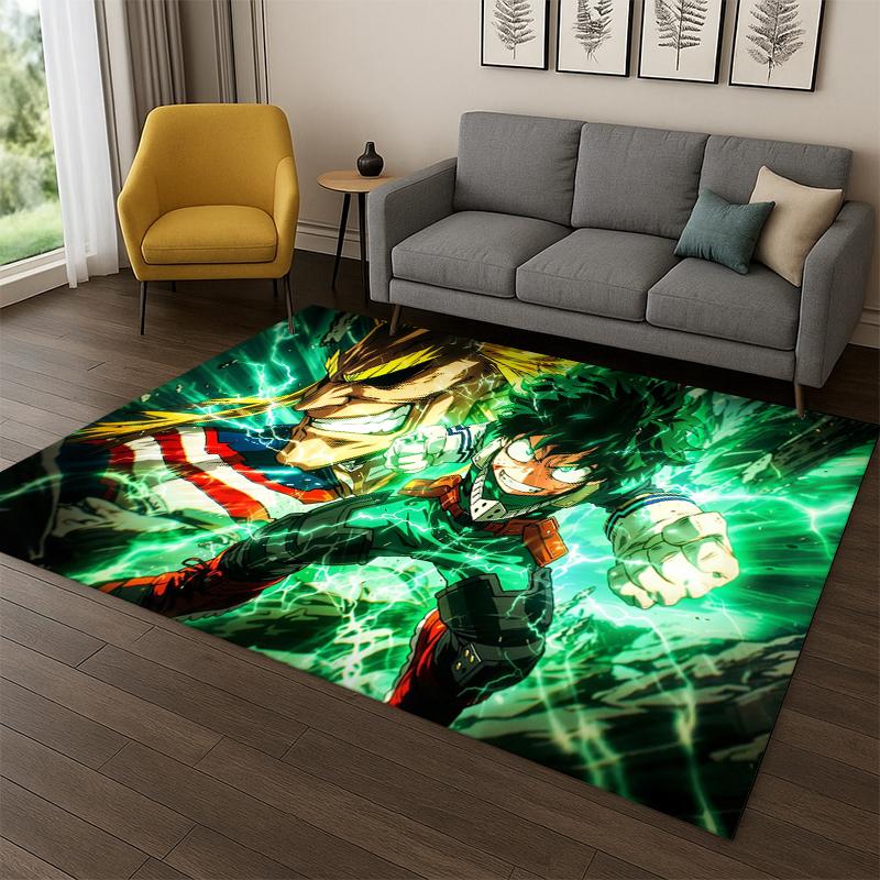 My Hero Academia Deku Bakugou Kreskówka Anime Dywanik do Sypialni Salonu Kanapy Wycieraczka Wystrój Domu, Dywanik dla Dzieci Antypoślizgowy