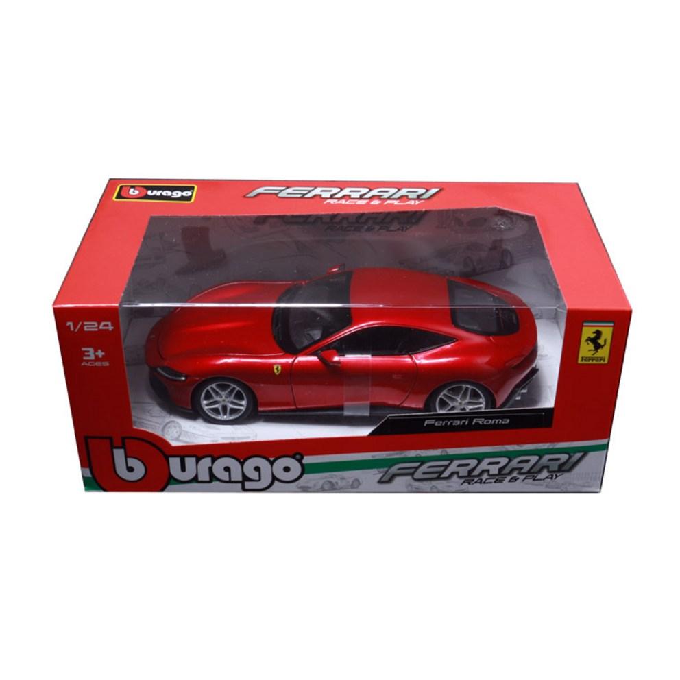 Bburago 1:24 Ferrari Roma Diecast Car, Red, 1pc