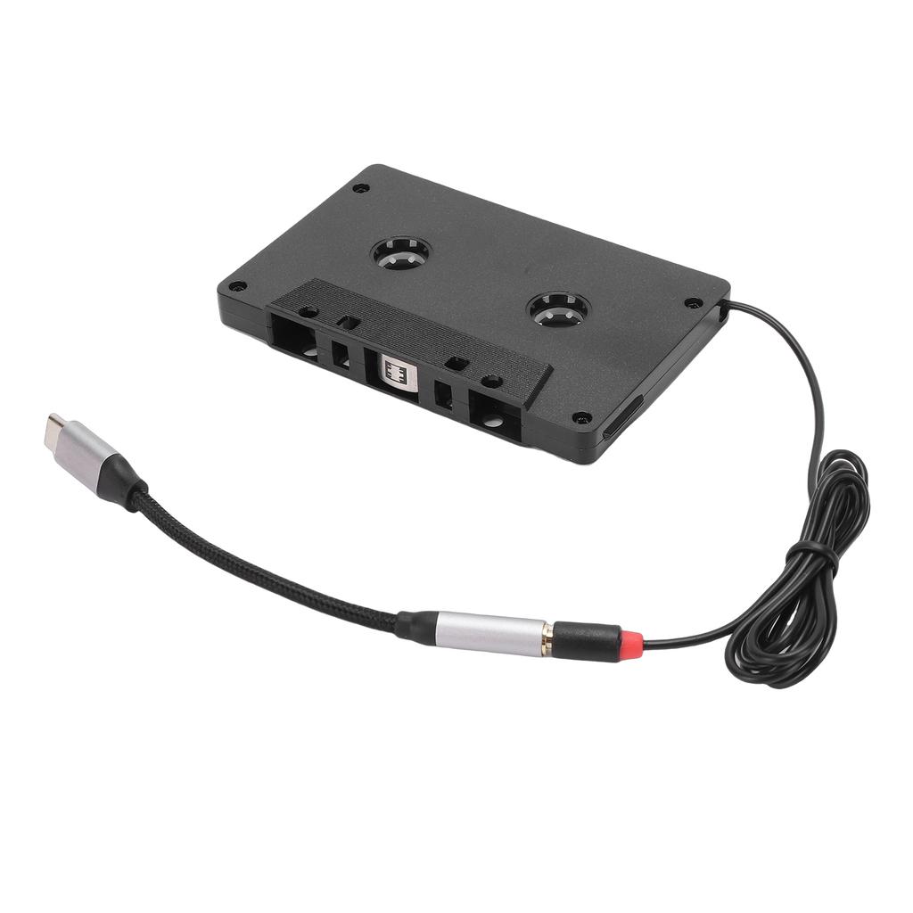 Car Cassette To   Adapter   Cassette Adapter with 3.5mm Type C   Sound Cable 4 Channel Stereo Output for Phone MP3