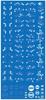 HiQ Parts Hex Camouflage Decal 2 Blue for Plastic Models (1 Decal) (HEXC2-BLU)
