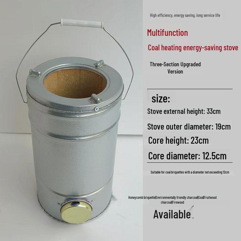 Compact Honeycomb Charcoal Stove for Household Heating and Boiling Water - Ideal for New Homes