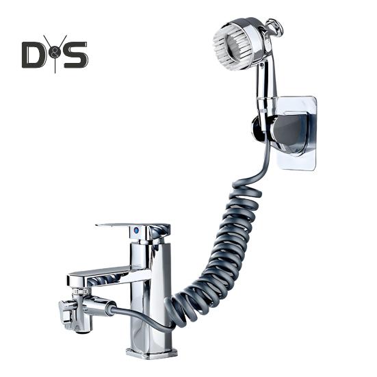 

Водосберегающий внешний душевой комплект с пружинным шлангом, многофункциональная насадка для смесителя для раковины, гибкий пружинный дизайн, смеситель для раковины A