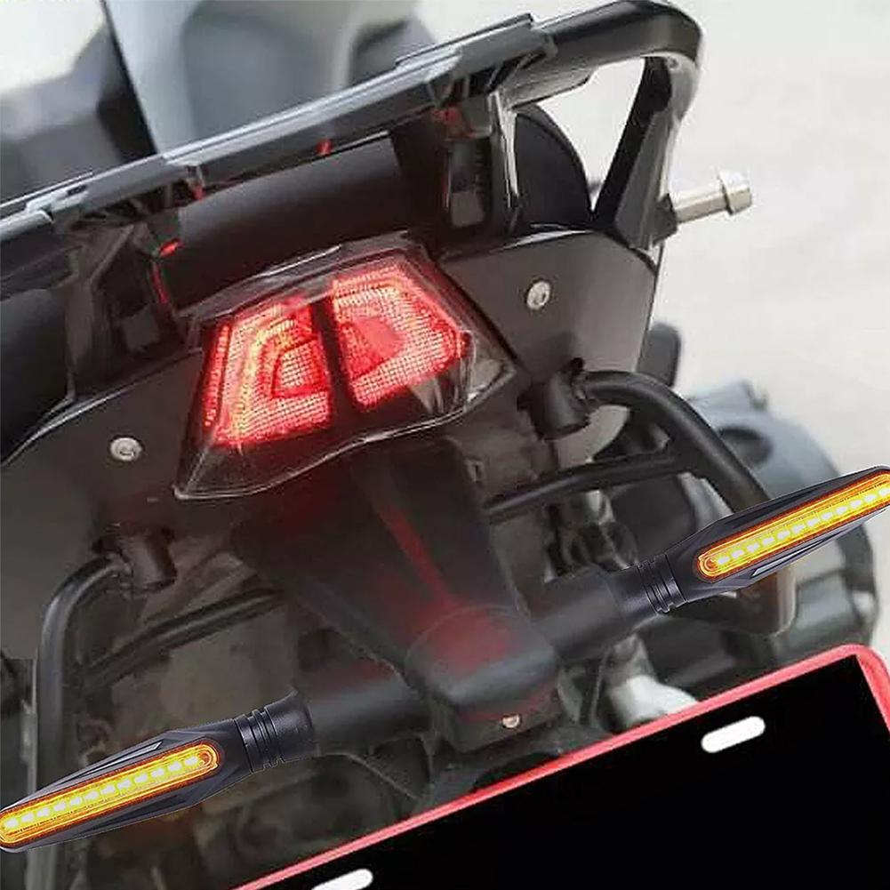 2Pcs/4Pcs Motorcycle Turn Signal Lights Universal Motorcycle Indicators LED Motorbike Turning Indicators Daytime Running Lights