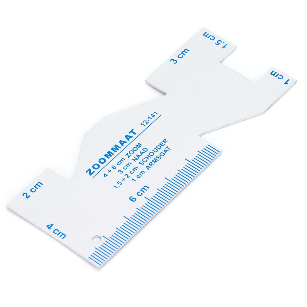 Sewing Ruler Aluminium Portable Practical Seam Measuring Gauge for Drawing Cutting Pattern Making