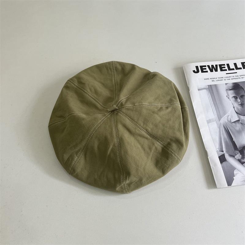 New Fashion Painter Hat Retro Cowboy Beret Female British Retro Painter Hat Trend