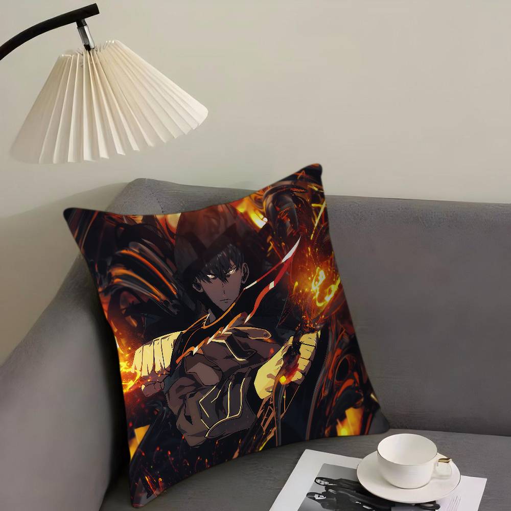 

Аниме S-Solo Leveling Наволочка для спальни и гостиной, декоративная наволочка для подушки на диван 12x12Inch