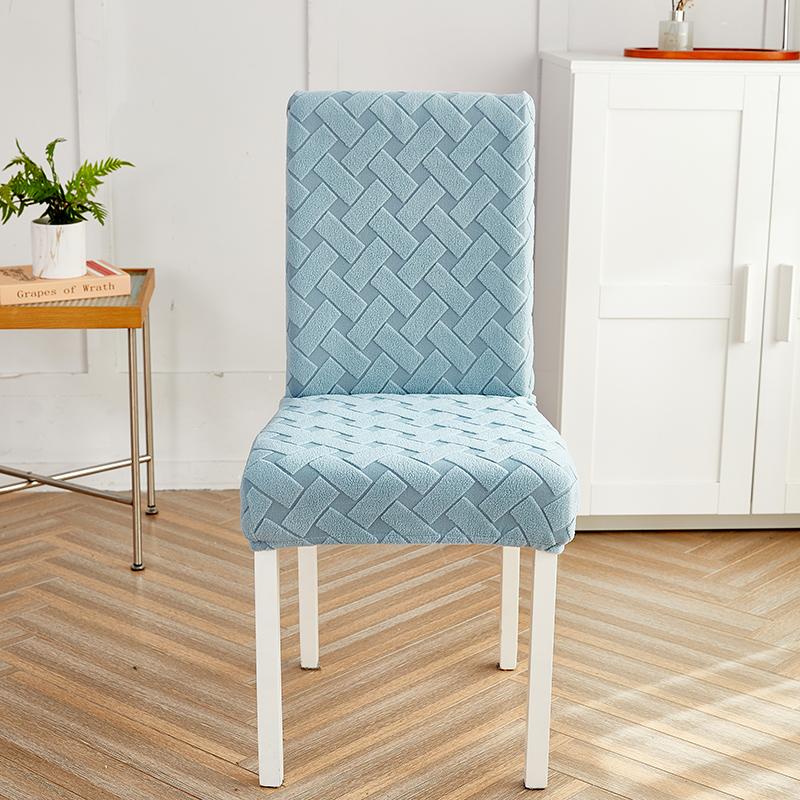 Thick Jacquard Chair Cover Spandex Stretch Slipcovers Chair Seat Covers for Kitchen Dining Room Wedding Banquet Home 1PC