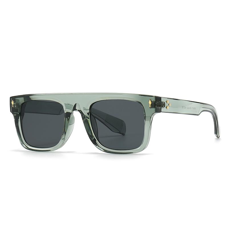 Popular Square Sunglasses with Rice Nails for Women Cross-Border Foreign Trade Fashion Eyewear 6047