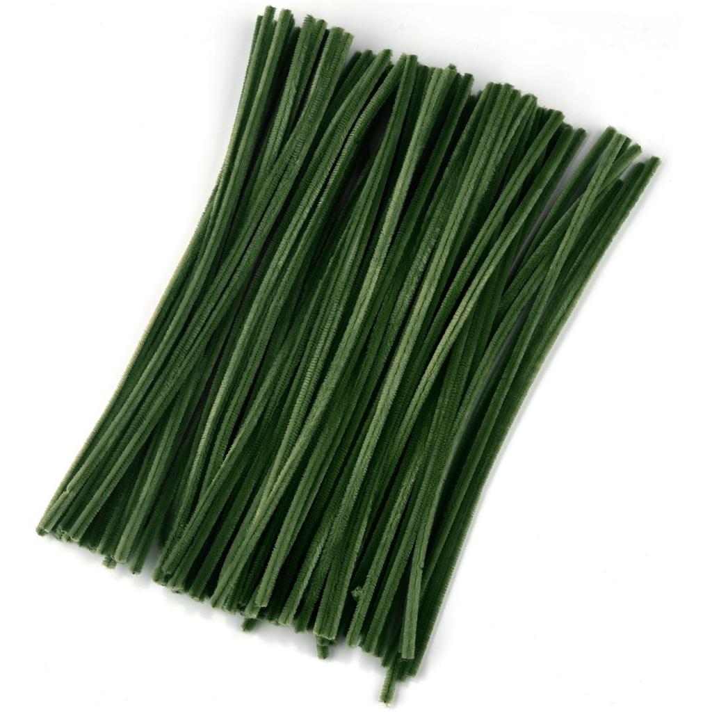 100pcs Chenille Stems Toys DIY Strips Twist Bar Anvil Wire Craft Pipe Creative Hobby Children Plush Stick Chenille Sticks Craft