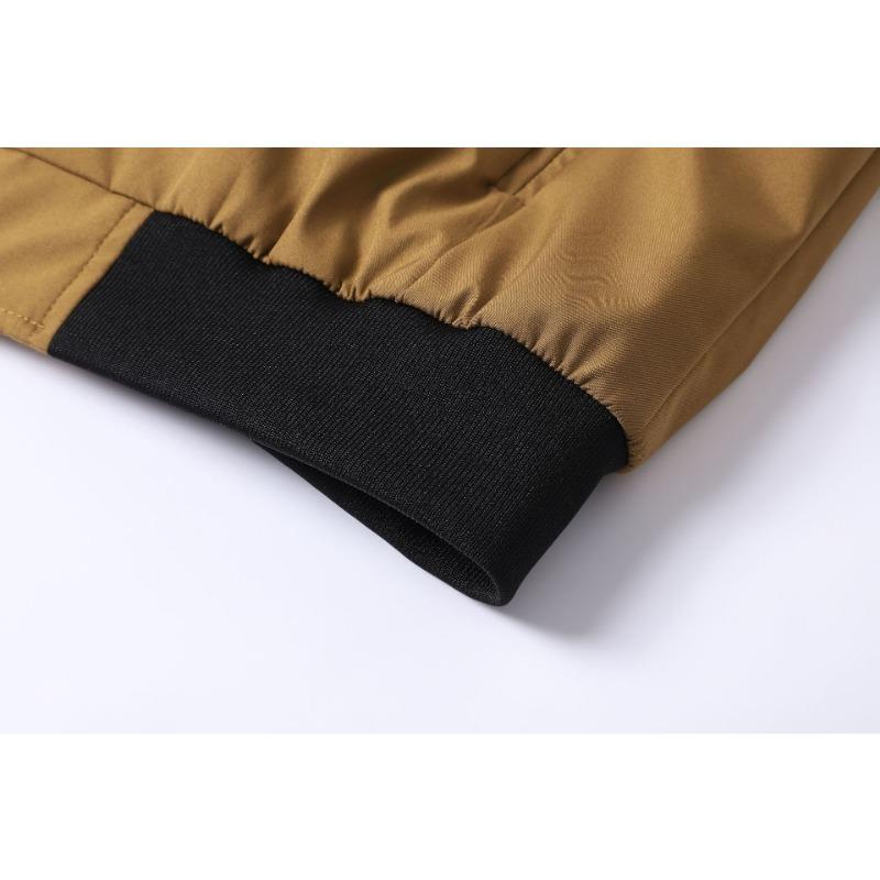 Men's Lightweight Bomber Jacket - Stand Collar Full Zip Casual Windbreaker with Utility Pocket