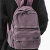 Schoolbag Canvas Travel Backpack 1011 New Lightweight Business Trip Computer Bag Schoolbag Female College Student Commuter Small Backpack Male