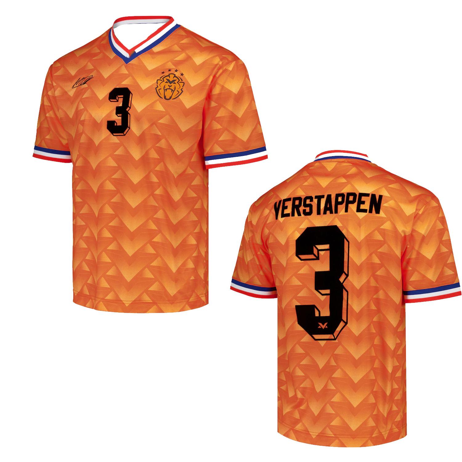 Aktives Verstappen 3 Motorsport Sport Top Herren Damen T-Shirt Erwachsene Kinder Junge Mädchen Oberteil Kinder Eltern-Kind Schnelltrocknendes V-Ausschnitt T-Shirt L orange