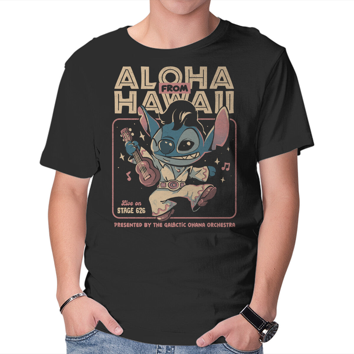 Unisex Crew Neck T-Shirt Aloha From Hawaii Graphic Short Sleeve Casual Tee XXXXL