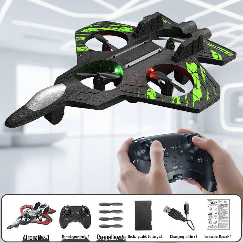 

Specialty Light Fighter Remote Control Foam Airplane - Durable, Fixed Altitude, Hovering Toy for Kids One Battery Set