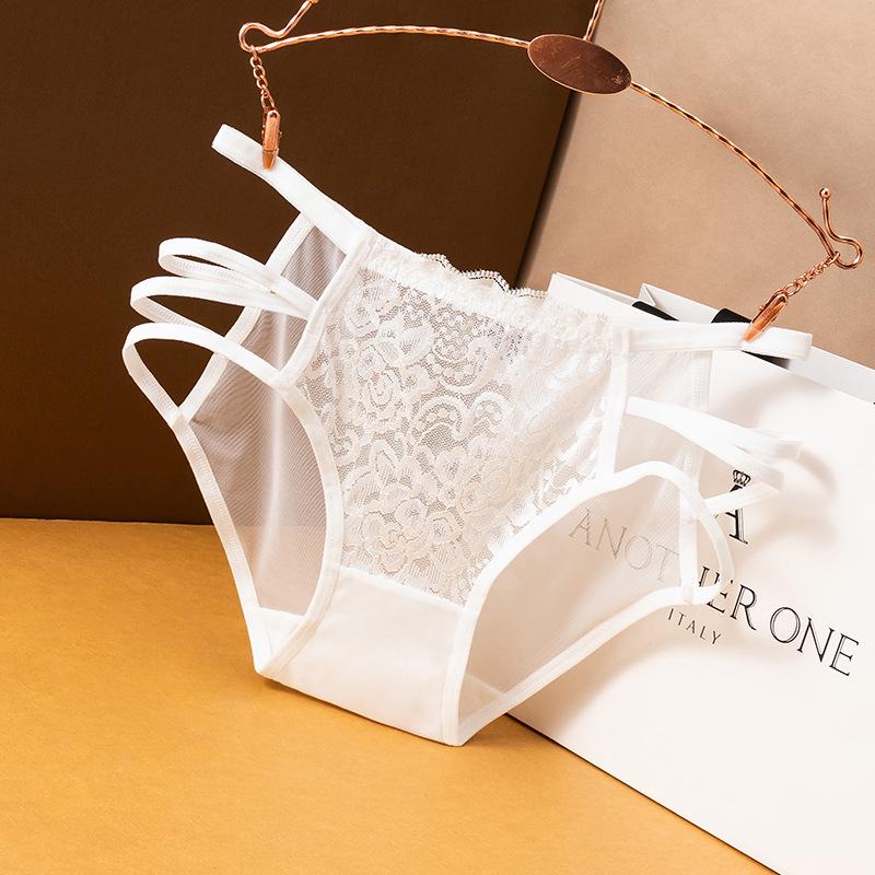 Lace Mesh Women's Low Waist Butterfly & Flower Panties