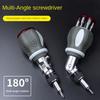 Wielokątny Zestaw Wkrętaków Grzechotkowych z Obrotową Głowicą 180 Stopni Regulowany Wielofunkcyjny Wkrętak, Domowy Specjalny Kształt