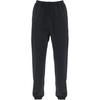 Mid-Rise Loose Fit Drawstring Logo Cuffed Knit Joggers Men Joggers Black JN4922