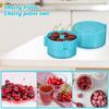 Portable Cherry Pitter Plastic Cherry Core Remover with 6 Individual Holes Cherry Corer Seed Remover Tool