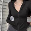 Korean Version of Hiphop Ice Silk Breathable Hooded Sunscreen Clothing Women's Summer Slim and Thin Casual Versatile Cardigan Jacket Tide