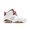 Air 6 Retro Grade School 'Alternate' (Unisex) White / Pure Platinum-Gym Red Kids' Basketball Shoes 384665 113