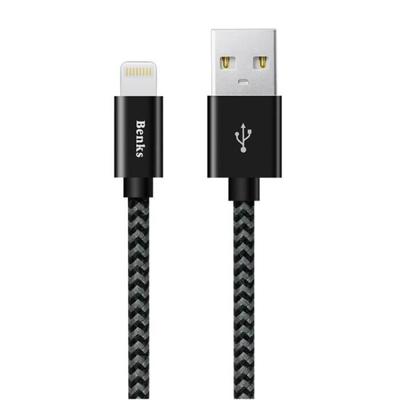 USB Cable - WEWOO - Benks - 0.25m - 2A - Braided Nylon - Compatible iPhone and iPad