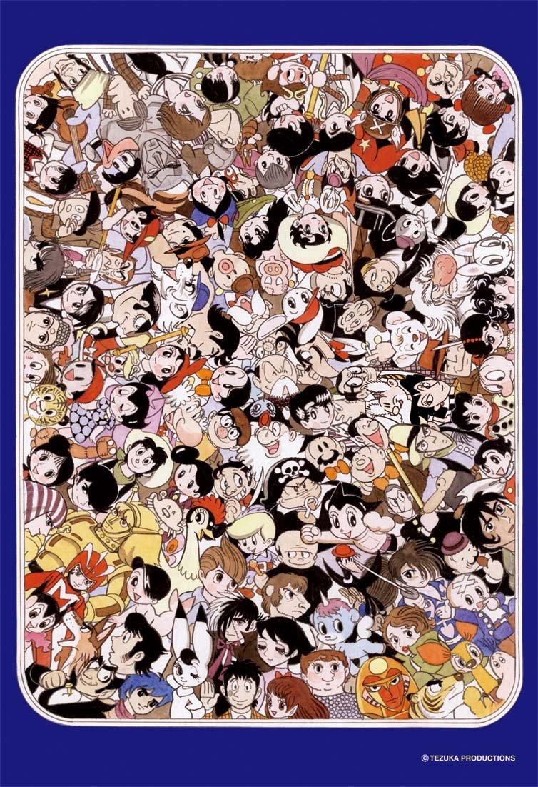 

300-piece jigsaw puzzle featuring all the characters from Osamu Tezuka s manga (26x38cm) 300-162