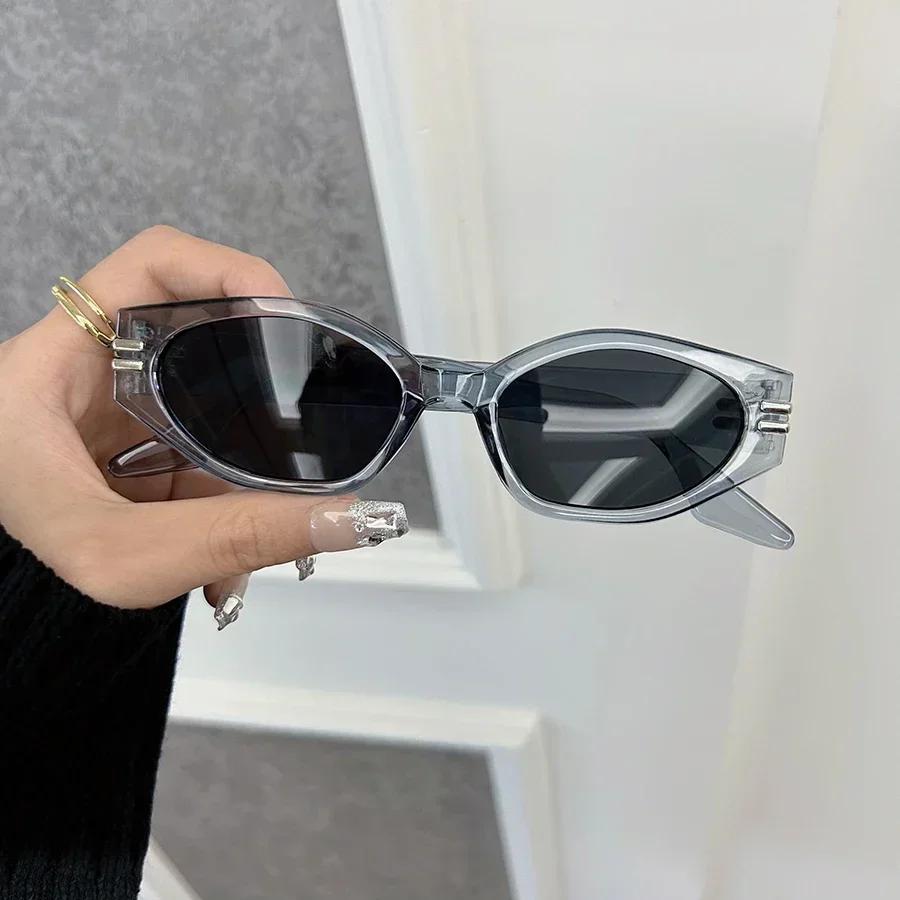 Casual Retro Cat Eye Sunglasses Women Men Vintage Square Female Male Glasses Small Frame Fashion