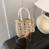 Premium Hand Bag Women's New Versatile Retro Printed Commuter Handbag Shoulder Messenger Bag