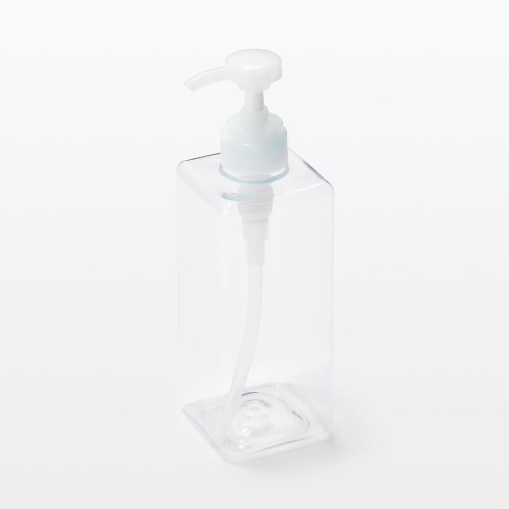 MUJI PET Refill Bottle 600ml Clear - Reusable Travel Container, Japan
