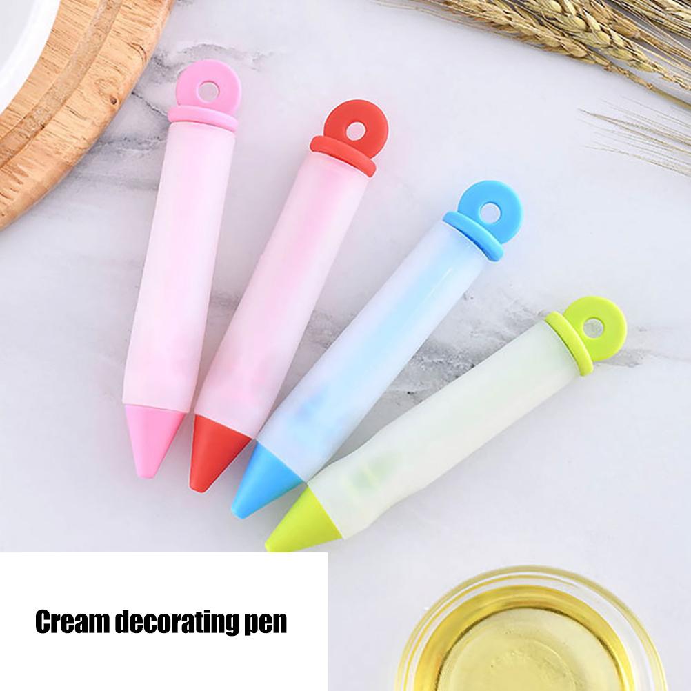 Silicone Food Writing Pen Cake Desserts Decorating Pen DIY Baking Nozzle Tools Kitchen Accessories