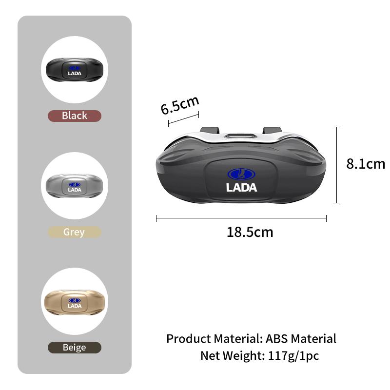 Car Visor Glasses Case Sunglasses Organizer Storage Case Anti-Scratch Glasses Protection Box For Lada Vesta Niva Samara Kalina L