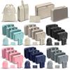 7 Piece Travel Packing Organizer Set Large Capacity Luggage Storage Bags Waterproof Portable Clothes Shoes Storage Pouches