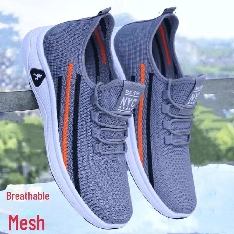 Men's Breathable Mesh Slip-On Sports Shoes - All-Match, Summer Style