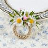 Plastic Napkin Rings With Easters Rabbit Eggs Theme Durable Suitable For Indoor Outdoors Celebration And Event