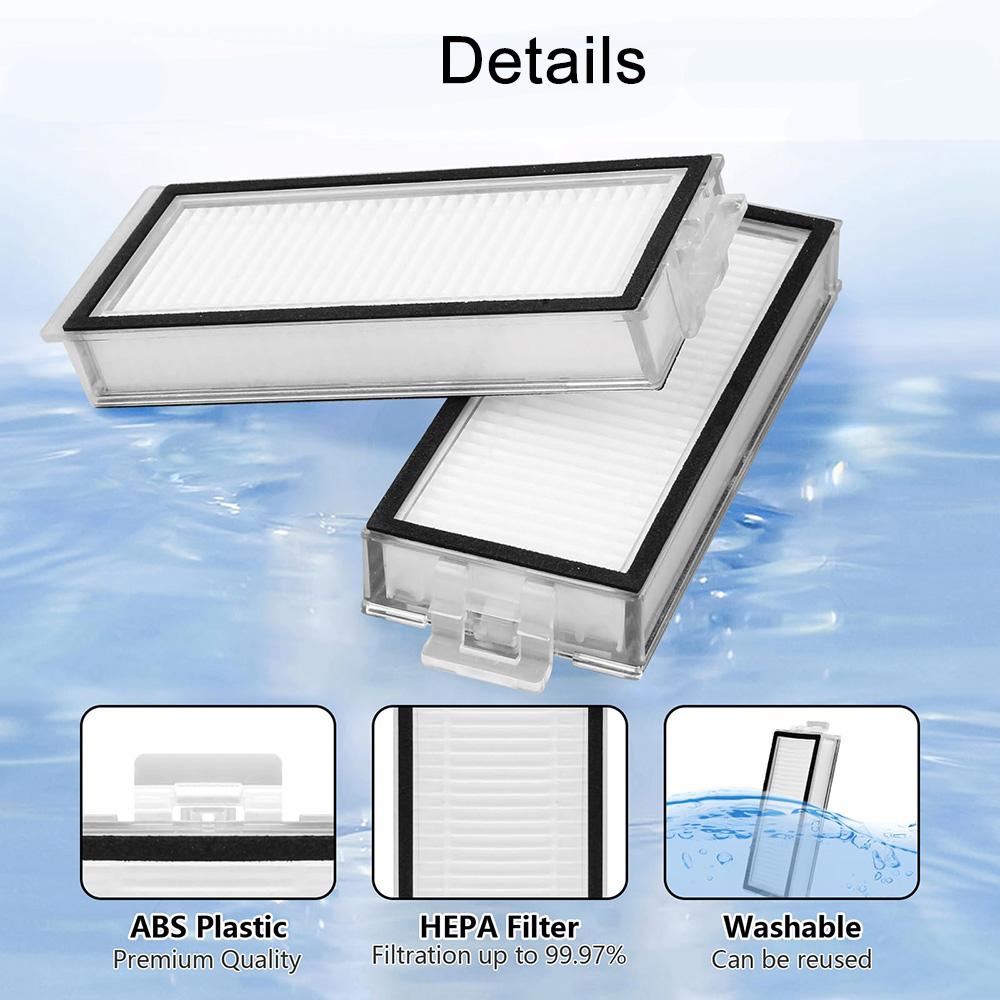 Washable Filter Hepa For Roborock Q7 Max / Q7 Max+ / T8/Q5 Pro /Q8 Max Robot Vacuum Cleaner Replacement Spare Parts Accessories