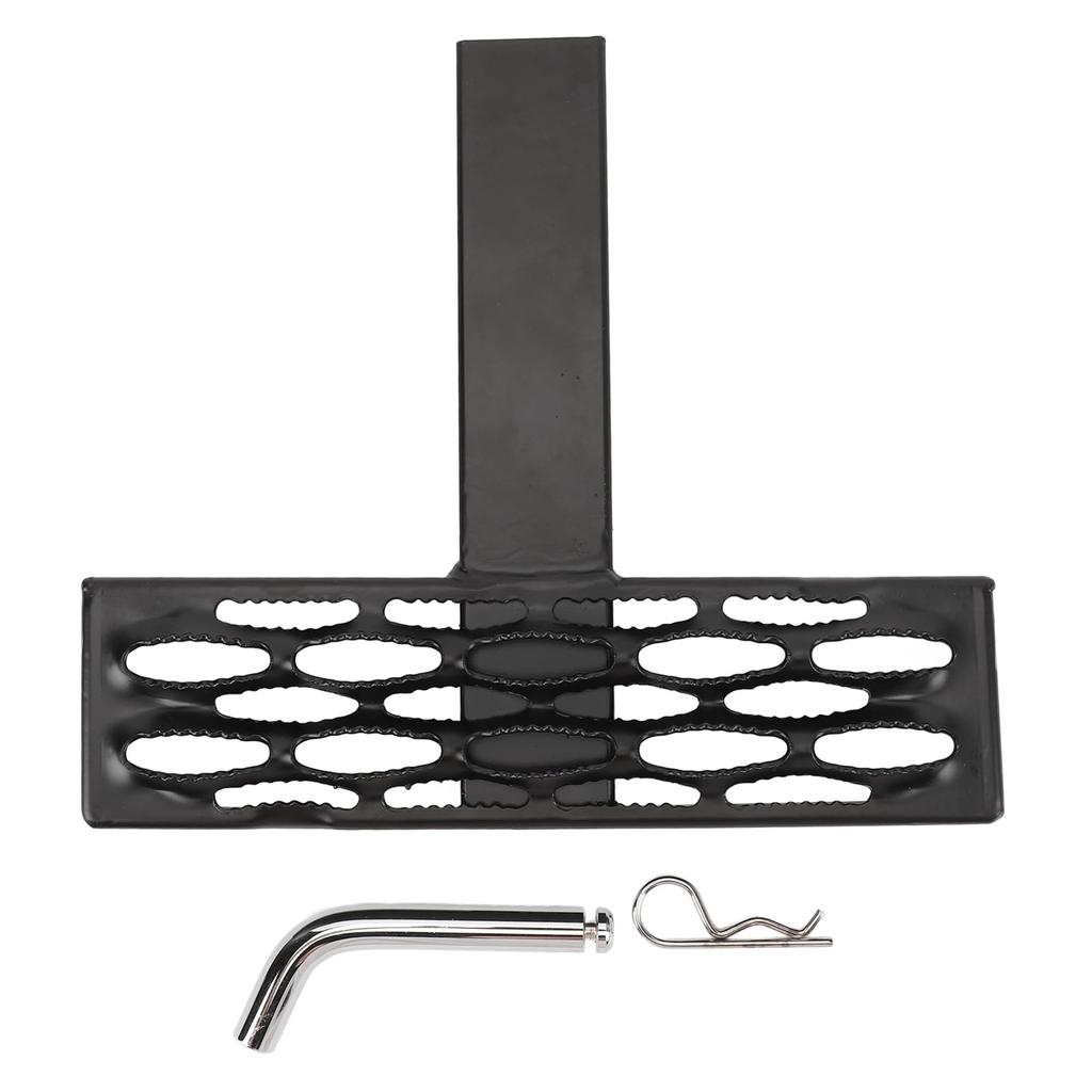 Anhängerkupplung Stufe Abschlepphaken Stufe für Alle und Hintere Receiver Anhängerkupplung Halterung für Einfachen Zugang zur Ladefläche des LKW 600 Pfund Tragfähigkeit Stahl Pulverbeschichtet mit Anhängerkupplungsstift