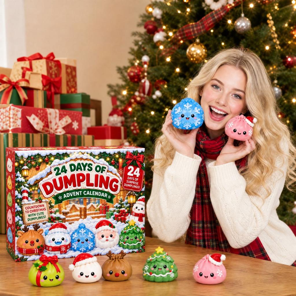 Christmas Advent Calendar -Day Countdown Box with Random Color Surprises
