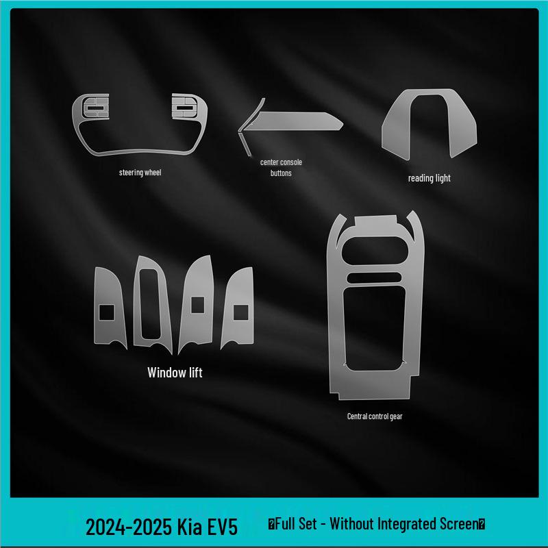 KIA EV5 Interior Protection Film for Console, Gear Shift & Display - Fits 25 Models