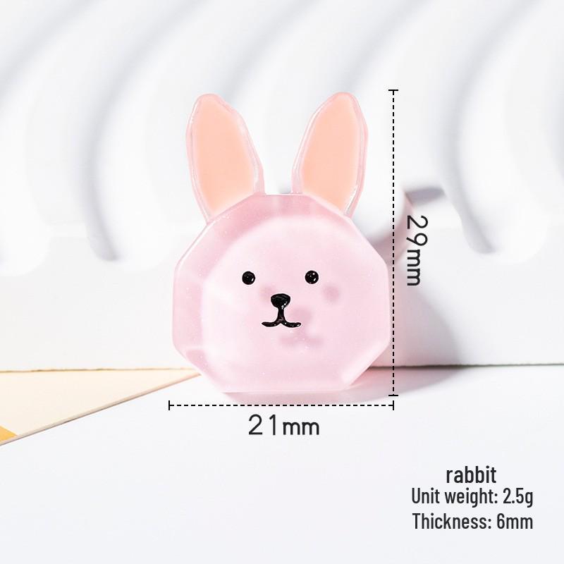 

New Cute Cartoon Animal Resin Accessories for DIY: Phone Case Patches & Hair Decorations