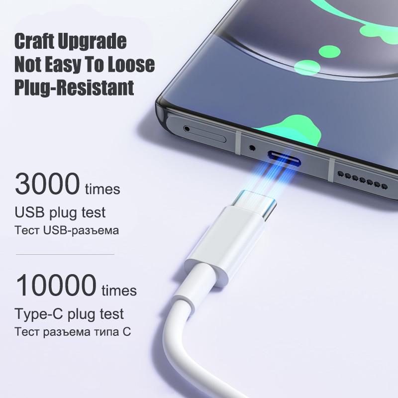 USB To Type C Cable For Xiaomi 13 Redmi Note 11 Samsung S22 Ultra Huawei P30 Pro Oneplus Fast Charging Charger Cable Accessories