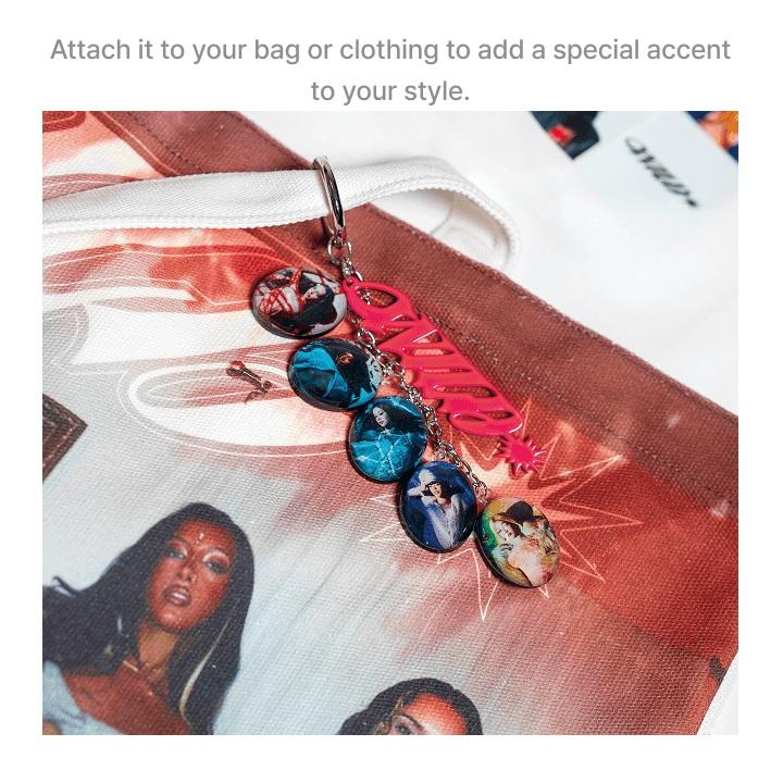 KATSEYE WILD Holographic Member Keyring