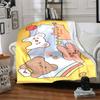 1pc Cute Animal Print Blanket Warm, Cozy, And Soft, Suitable for Sofas, Beds, Cars, And Office Use.Perfect for Camping And Travel, Making It a Great G