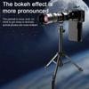 External Telephoto Phone Camera Lens, 36X Optical Magnification Mobilephone Lens with Tripod and Phone Clip