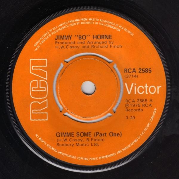 7inch Record JIMMY "BO" HORNE - Gimme Some RCA2585 RCA Victor 1975 UK Soul/Funk Used