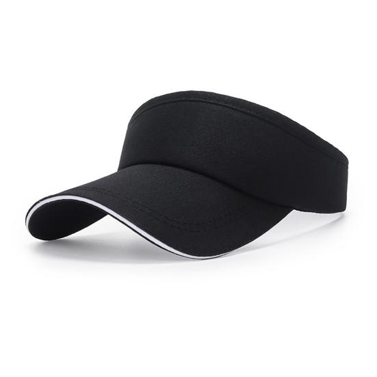 Sun Hat Topless Design Wide Brim UV Protection Elastic Fit Exercise Hat Adjustable Headband Outdoor Sports Hat